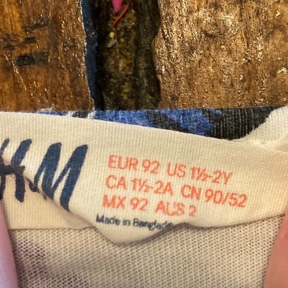 H&M Floral Dress Size 18-24m - Picture 3 of 3